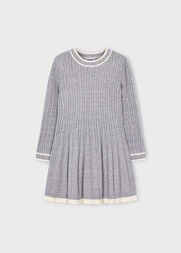 Cable Knit Dress- Grey