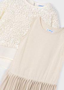 Sequin Combined 2PC Dress