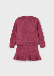 Tricot Pullover Skirt Set