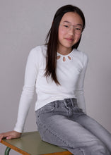 Load image into Gallery viewer, Teardrop Cutout L/S Rib Shirt