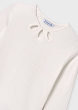 Load image into Gallery viewer, Teardrop Cutout L/S Rib Shirt