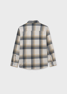 L/S Checked Shirt- Marine