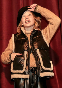 Faux Shearling Vest