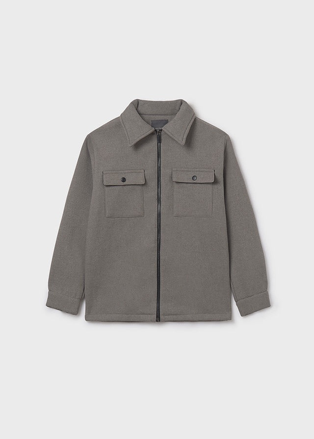 Flap Pkt Collared Jacket