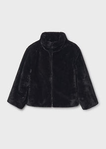 Faux Fur Solid Bomber