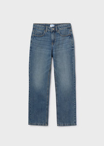 Relaxed Fit Long Denim Pant