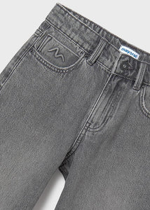 Relaxed Fit Long Denim Pant