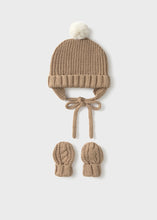Load image into Gallery viewer, Ear Flap Knit Hat &amp; Mitten Set