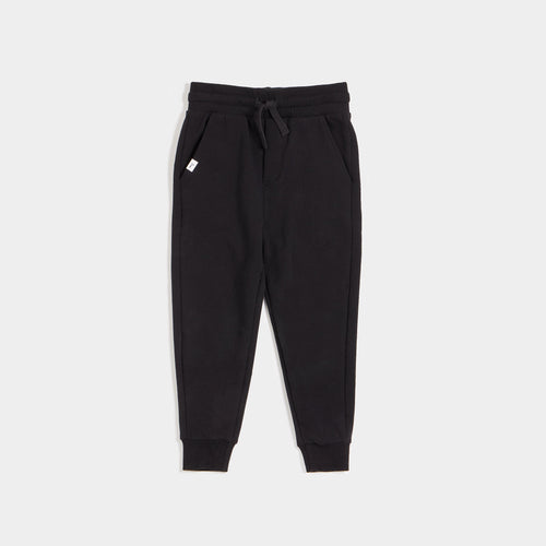 Solid Jogger Sweatpant- Black