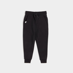 Solid Jogger Sweatpant- Black