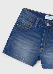 Stretch Denim Short- Medium Wash