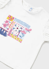Load image into Gallery viewer, Applique Graphic Ruffled Tee