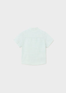 Linen Mao Collar S/S Shirt