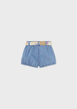 Load image into Gallery viewer, Denim Floral Belted Bloomer