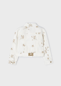 Floral Embroidered Denim Jacket