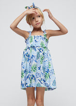 Load image into Gallery viewer, Pineapple Printed Voile Dress w/ Headband