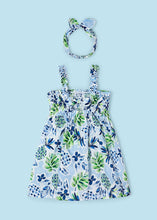 Load image into Gallery viewer, Pineapple Printed Voile Dress w/ Headband