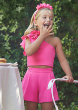 Load image into Gallery viewer, Rosette Fluid Crepe Shorts Set