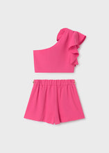 Load image into Gallery viewer, Rosette Fluid Crepe Shorts Set