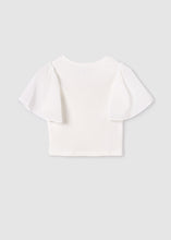 Load image into Gallery viewer, Chiffon Flutter Ribbed Tee