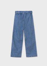 Load image into Gallery viewer, Belted Wide Leg Denim Pant