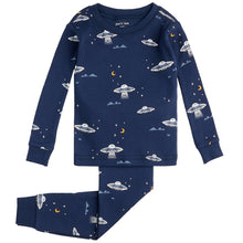 Load image into Gallery viewer, L/S Knit PJ Set- Flying Saucer Mid
