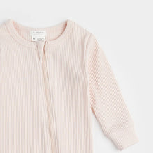 Load image into Gallery viewer, L/S Ribbed Knit Sleeper- Light Pink