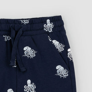 Octopus Printed Knit Short