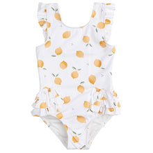 Load image into Gallery viewer, Ruffled Citrus Printed 1PC Swimsuit