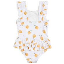Load image into Gallery viewer, Ruffled Citrus Printed 1PC Swimsuit