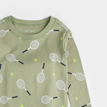 Load image into Gallery viewer, L/S Knit Pj Set- Tennis
