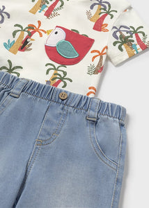 Toucan Pkt Tee & Short Set