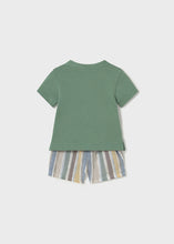 Load image into Gallery viewer, Stripe Shorts &amp; Polo Set