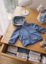 Load image into Gallery viewer, Baby Reversible Windbreaker- Slate/Stripe