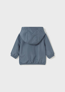 Baby Reversible Windbreaker- Slate/Stripe