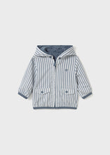 Load image into Gallery viewer, Baby Reversible Windbreaker- Slate/Stripe