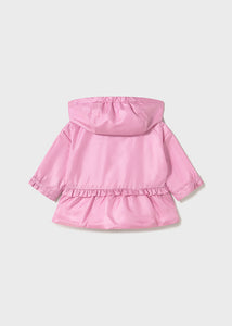 Shiny Ruffle Reversible Windbreaker