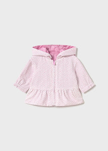 Shiny Ruffle Reversible Windbreaker