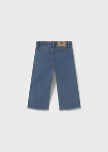 Wide Leg Denim Trouser