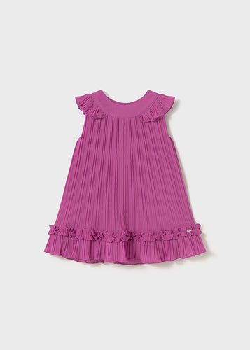 Chiffon Sleeveless Pleat Dress