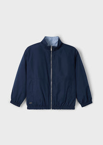 Reversible Windbreaker- Navy/Stripes