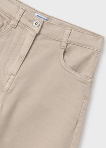 Wide Leg Twill Trouser