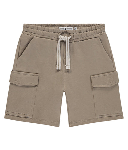 Cargo Pkt Sweat Short- Camel