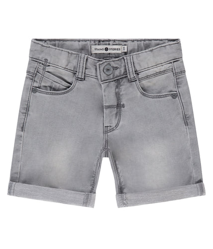 Boys Jogg Denim Short- Grey