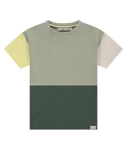 Colorblock S/S Tee- Pistachio