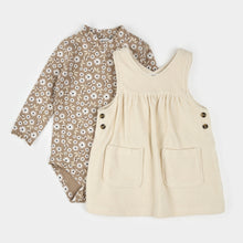 Load image into Gallery viewer, Daisy Print Corduroy Dress Set