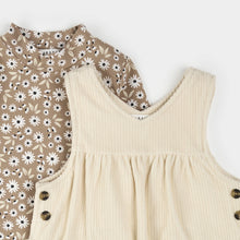 Load image into Gallery viewer, Daisy Print Corduroy Dress Set