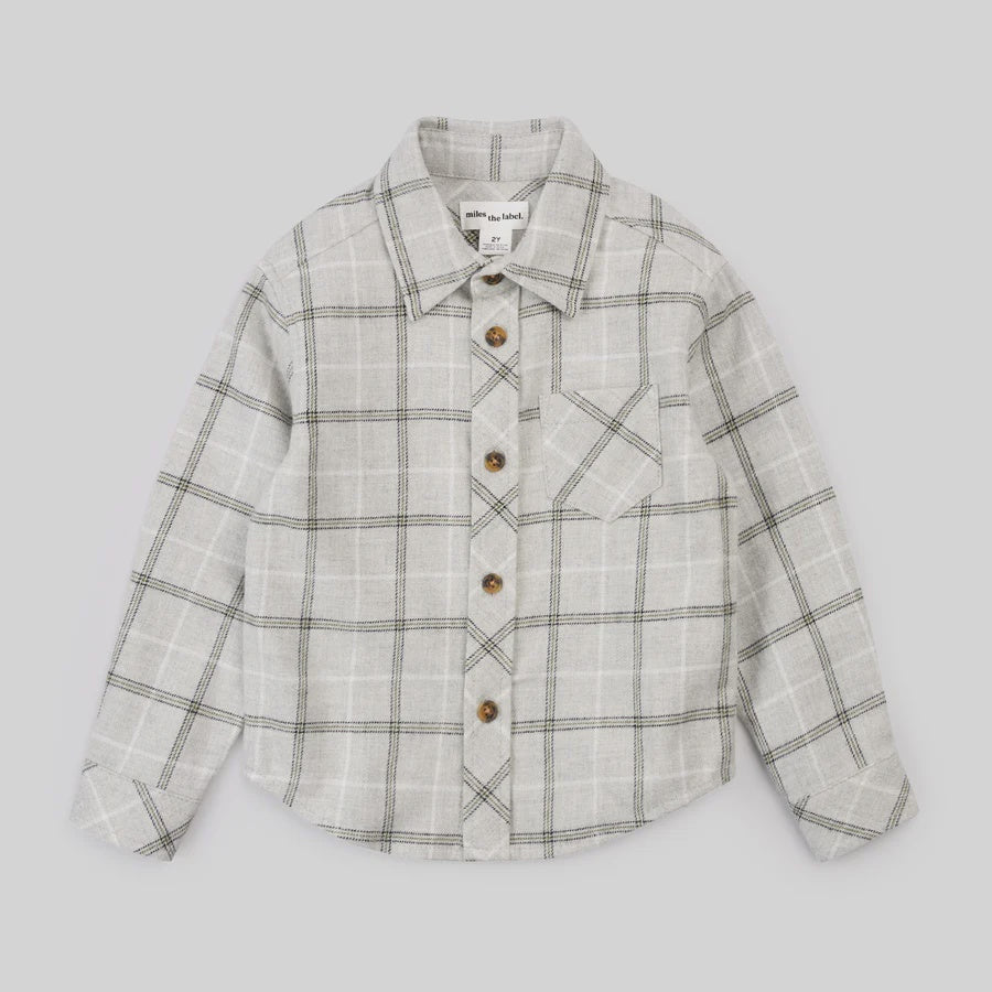 L/S Grid Plaid Flannel