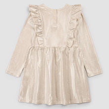 Load image into Gallery viewer, Platinum Sparkle Ruffle Dress