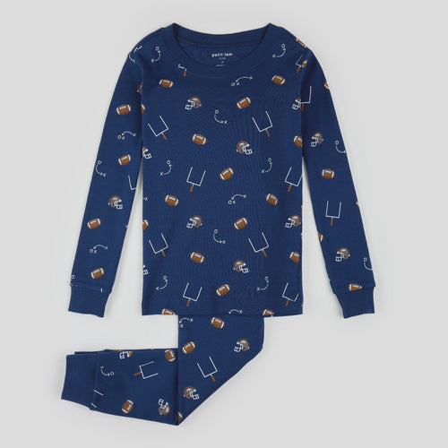 L/S Pajama Set- Football Icon K